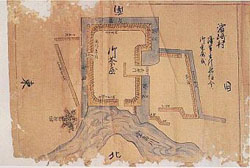 画像　浜崎城絵図